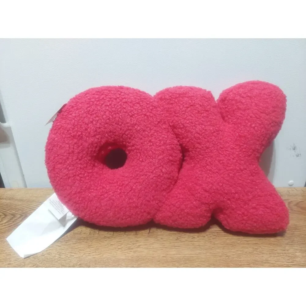 Red XO Plush Decrotive Holiday Throw Couch Pillow Valentine's Anniversary Etc